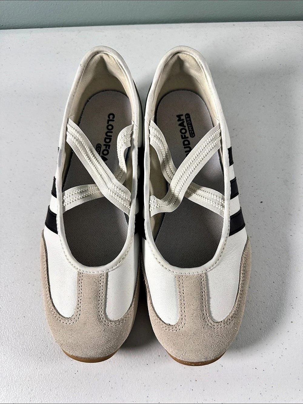 adidas Samba Jane Shoes Women's White & Black Sneakers